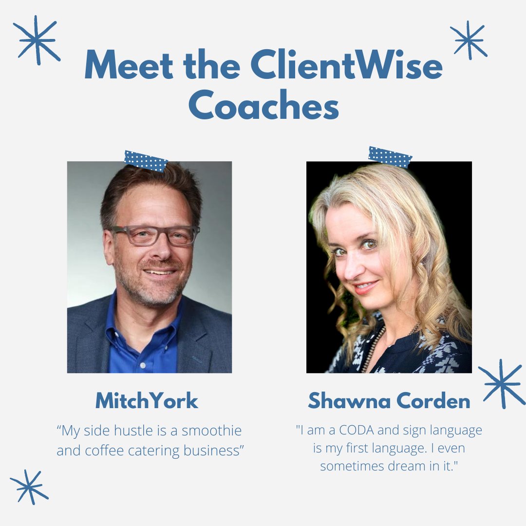 ClientWise's tweet image. #MeetClientWise Say &quot;Hi&quot; to Mitch York and Shawna Corden
#clientwise #team #corevalues #enterprisevalue #coaching