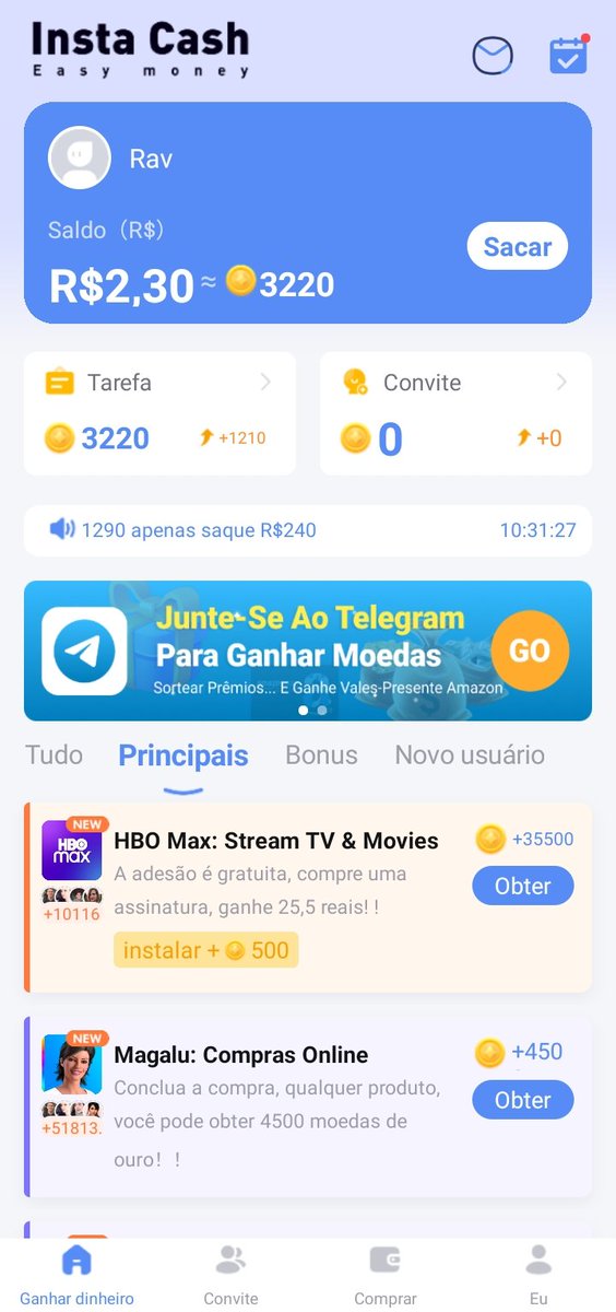 arthdateez's tweet photo. - Insta Cash
Realizando tarefas você consegue os pontos para trocar por pix, créditos no celular ou gifts cards 

download: https://t.co/MxreNoaIt5 https://t.co/2oHx3gyDgl