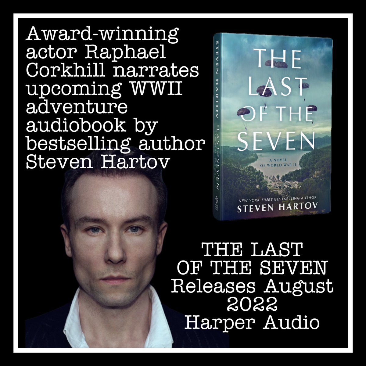 Steven Hartov (@steven_hartov) on Twitter photo #BookNews: Proud to announce film/tv actor & voiceover extraordinaire <a href="/raphaelcorkhill/">Raphael Corkhill</a> will be lending his narration talents to my forthcoming #WWII adventure #TheLastOfTheSeven. #Audiobook release Aug 2022 by
<a href="/HarperAudio/">HarperAudio</a> <a href="/Hanover_Square/">Hanover Square Press</a> <a href="/htp_books/">HTP_Books</a> @Bookclubbish #newbookrelease #BookNews: Proud to announce film/tv actor & voiceover extraordinaire <a href="/raphaelcorkhill/">Raphael Corkhill</a> will be lending his narration talents to my forthcoming #WWII adventure #TheLastOfTheSeven. #Audiobook release Aug 2022 by
<a href="/HarperAudio/">HarperAudio</a> <a href="/Hanover_Square/">Hanover Square Press</a> <a href="/htp_books/">HTP_Books</a> @Bookclubbish #newbookrelease