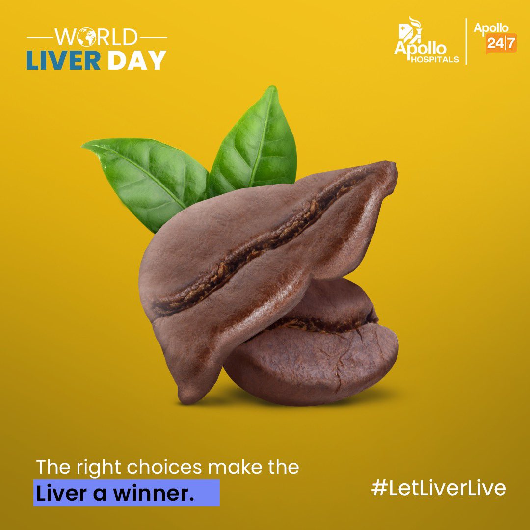 A morning brew is good for you and your liver too! If you can’t make it through the day without coffee, you’d be glad to know that it not only protects you from the damage caused by a bad diet, but also cirrhosis and liver cancer! The choice is yours.
#LetLiverLive #WorldLiverDay