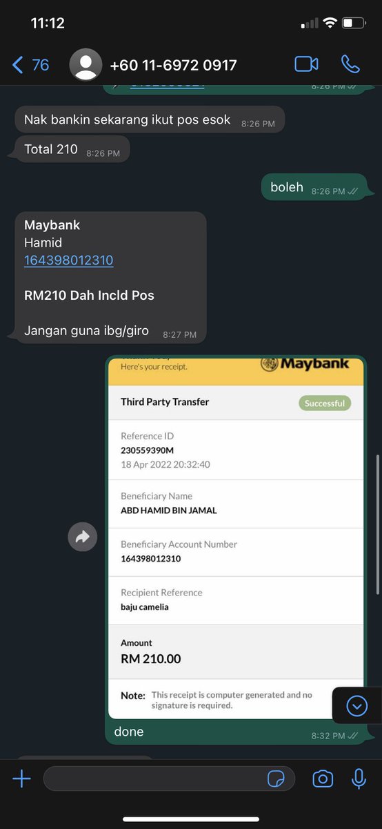 ccamel1a's tweet photo. 🚨SCAMMER ALERT 🚨 
yall i thought i got a really good deal on baju raya tengok tengok kena scam rm 200 😭
please be wary of where yall wanna buy anything online after this bulan puasa pun kena pastu i mintak cancel order terus block hahahah 
anyways pls rt to spread awareness https://t.co/9yHMtVDRqO