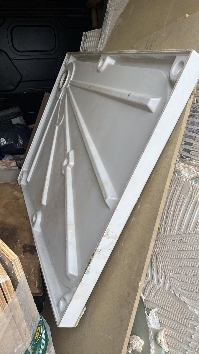 deanthefordham's tweet photo. OMG What lies beneath 
The shower tray was like surfing on the ocean and check the condensate from the loft also who would choose to line the walls with MDF  #youcantgetquickerthanahalfwittfitter
#wtf #canofworms https://t.co/4z6a6Ab6Zl