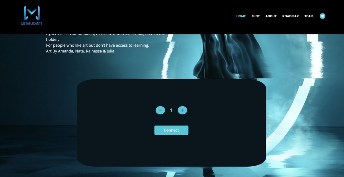 MetaJuliaNft (@metaplicant) on Twitter photo <a href="/metaplicant/">MetaJuliaNft</a> in 24h !
Tomorrow April 20 5 pm UTC is a big day!
Public Mint
The only URL for Mint is our official website : metaplicants.com
A new Mint section will be available at 5 pm UTC
#NFTCommunity #NFTProject #nftart #NFTs <a href="/metaplicant/">MetaJuliaNft</a> in 24h !
Tomorrow April 20 5 pm UTC is a big day!
Public Mint
The only URL for Mint is our official website : metaplicants.com
A new Mint section will be available at 5 pm UTC
#NFTCommunity #NFTProject #nftart #NFTs