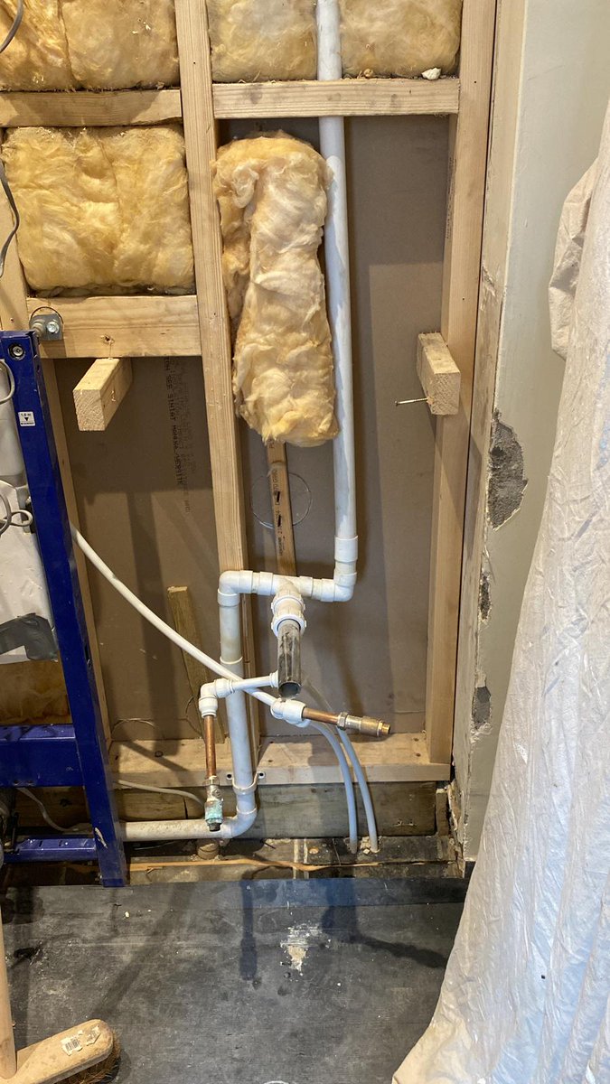 deanthefordham's tweet photo. OMG What lies beneath 
The shower tray was like surfing on the ocean and check the condensate from the loft also who would choose to line the walls with MDF  #youcantgetquickerthanahalfwittfitter
#wtf #canofworms https://t.co/4z6a6Ab6Zl