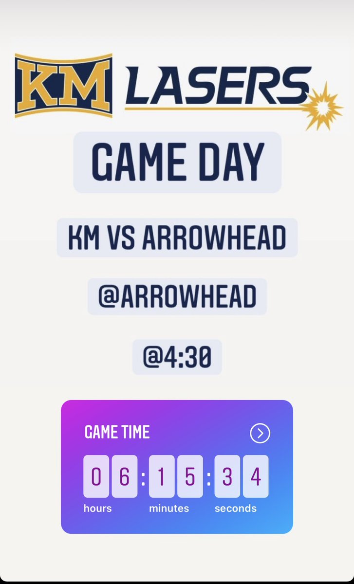 🥎Your Lasers have there first away game at Arrowhead tonight at 4:30 head out to the game tonight and cheer on your Lasers💪🏼🥎⚡️