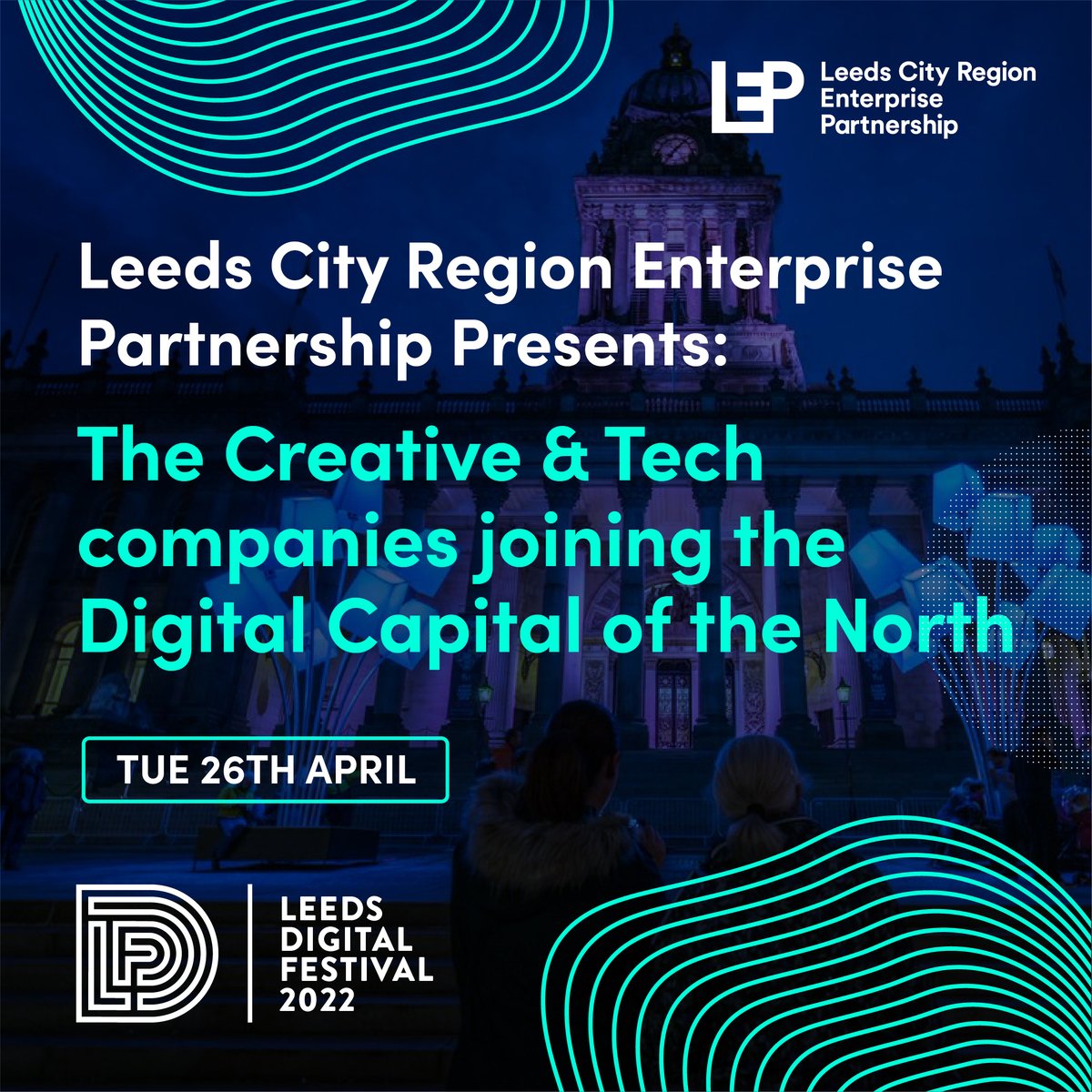Home to the largest number of #scaleups in the #North &amp; a vibrant #creative community – #Leeds has become an unstoppable force 

Join @LeedsCityRegion to hear from the city's latest additions <a href="/CGI_Global/">CGI Global</a> #HP1Technologies <a href="/Musiio/">Musiio by SoundCloud</a> <a href="/TileyardEd/">Tileyard Education</a> <a href="/wearexdesign/">xDesign</a> 

leedsdigitalfestival.org/events/the-cre…