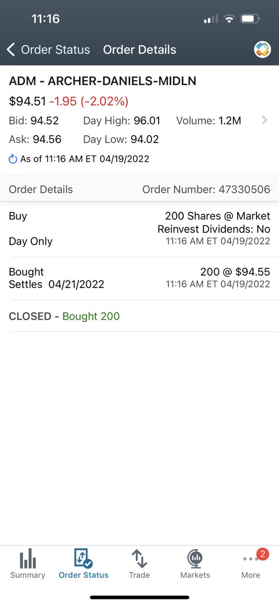 $ADM
#StockMarket #StocksToBuy #StocksInFocus