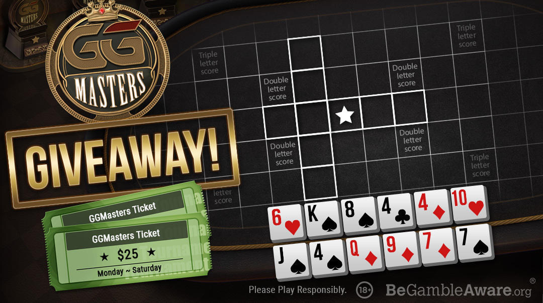 GGPoker's tweet photo. 2️⃣ GGPoker Scrabble take-two 

❓ TASK

🤓 Make the best two 5-card hands from tiles below

🎁 PRIZE

🎟️ Enter to WIN one of 2x $25 GGMasters tickets 🎟️

 RETWEET, LIKE, COMMENT ANSWER &amp; NICKNAME

#ThanksGG #Giveaway #TwoforTuesday https://t.co/RmKz0f2UDN