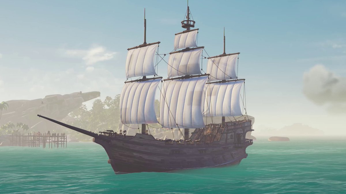 So this is NDA so please don't tell Nintendo as i'll get banned from Sony. But this new adventure will gift us all a complete Shrouded Ghost ship. Hull, Sails, Figurehead, Cannons, Capstan and Helm. All featured in this screenshot.