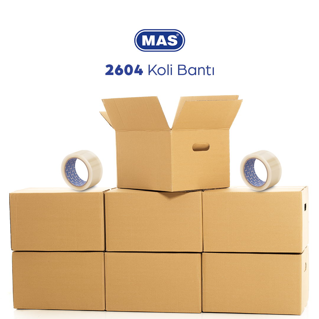 Okul, ofis ve evinizde kolaylıkla kullanabileceğiniz👉MAS 2604 Koli Bandı