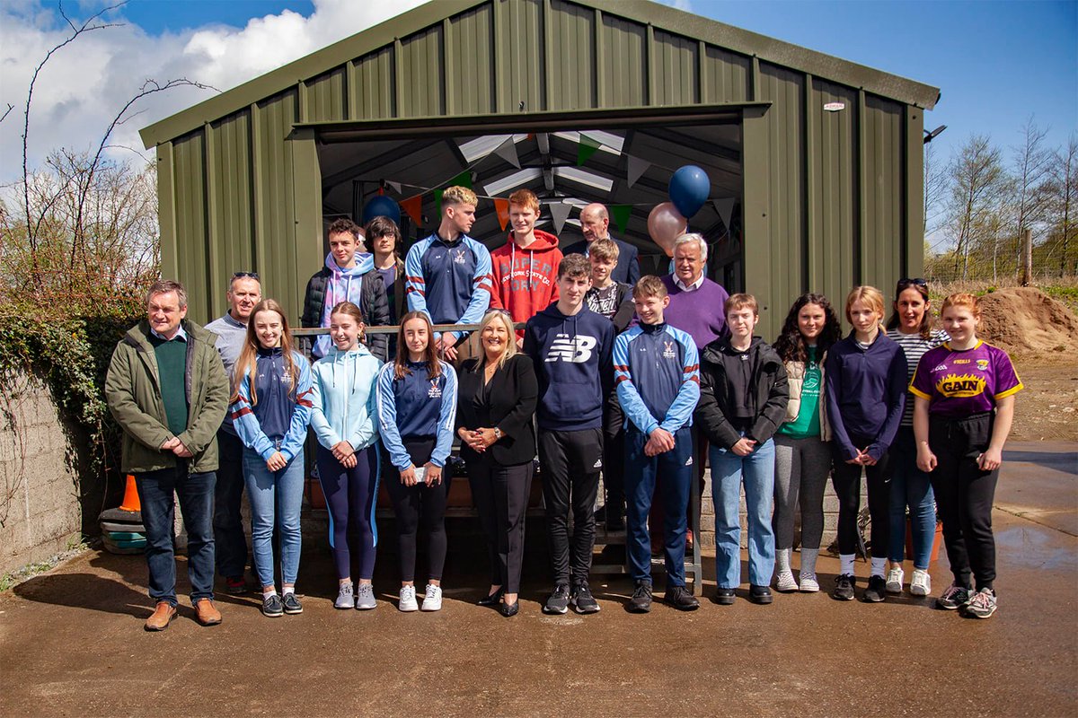 The official opening of (New Ross Boat Club') magnificent new training facility in Rosbercon.

- Local woman Deirdre Murphy cut the ribbon in honour of her late father and past president Martin Wickham.