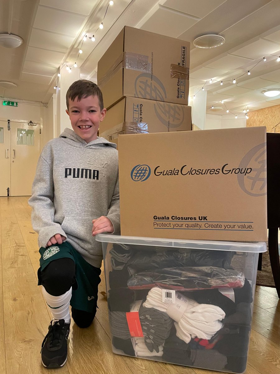 SimonCommScot's tweet photo. We were delighted to meet our young fundraiser Ruaridh earlier on today.
Ruaridh handed over almost 800 pairs of brand new socks through his brilliant #socksinabox appeal.
Our team let Ruaridh know how appreciative people we support will be when we hand them out.
#thanks https://t.co/uiboW01NVe