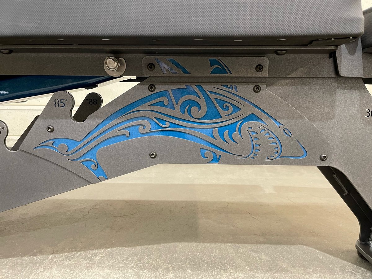 ghoststrongeq's tweet photo. The charcoal color with the shark logo looks amazing! Thanks for letting us do it Garrett Fear! https://t.co/JmsmQ6mIBt