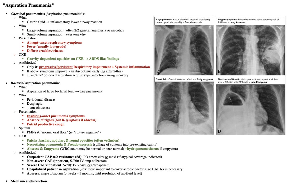 Everything "Aspiration Pneumonia" for the IM interns 🤮🫁 3