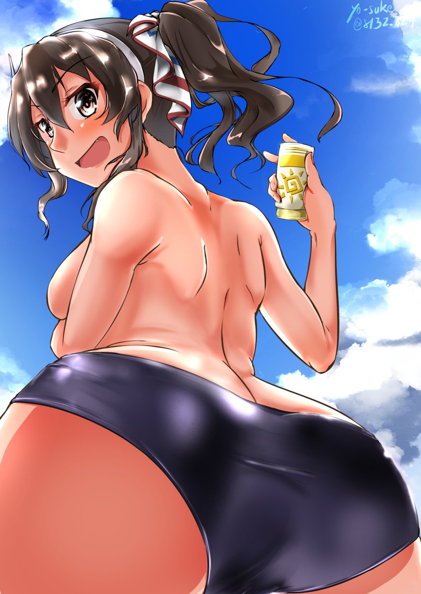 #後ろ姿だけで10RT来たら強者 
夏のオオカミさん
これだと後ろ姿というかおしりか 