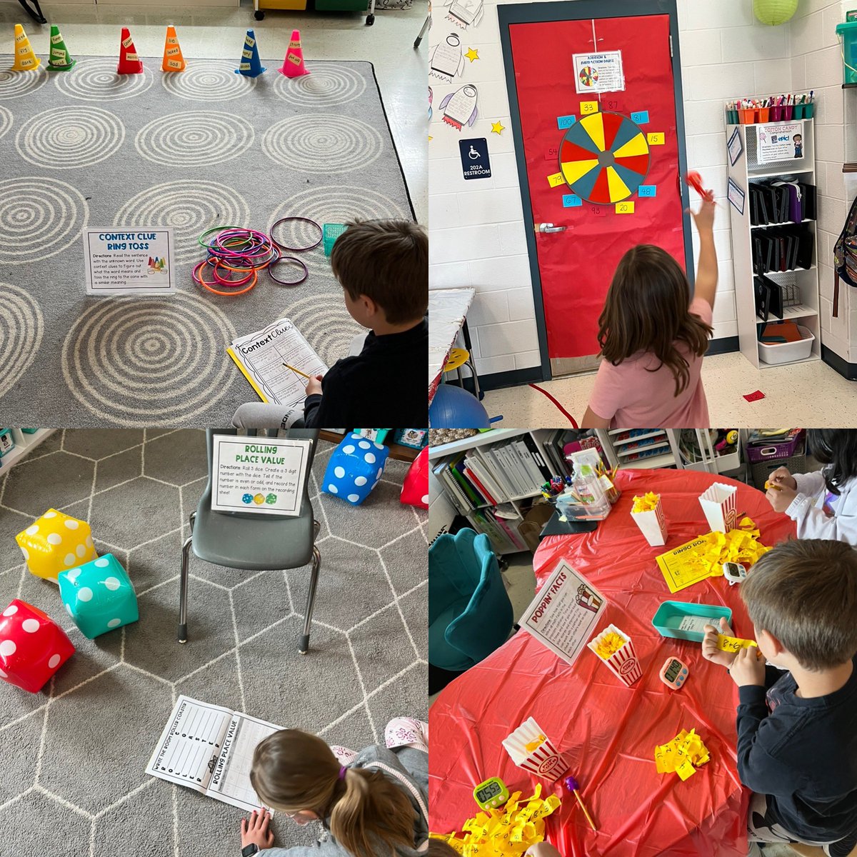 MsWarnerTeaches's tweet photo. 2nd grade review carnival is in full swing! We are warming up our strong brains before our final MAP tests later this week! @midgleyDIS @NWEA https://t.co/J2nZJ0DrMu