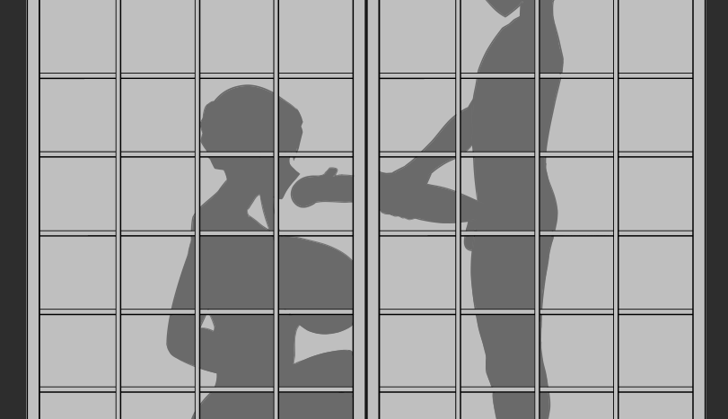 うーん…グレスケでの影姦?的な表現どうすればいいんだろ 