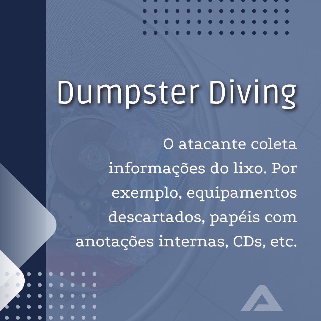 Able_Security's tweet photo. Você conhece algumas das táticas de engenharia social? Confira aqui a parte 2! 
#infosec #engenhariasocial #phishing #CyberAttack #dica #cybersecurity #seginfo #TI #SI #securitybreach https://t.co/YHdt473yLK