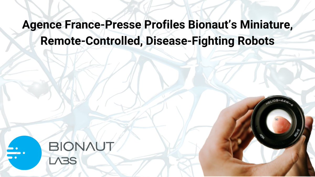 Be sure to watch the video below from <a href="/France24_en/">FRANCE 24 English</a> to learn more about <a href="/BionautL/">BionautLabs</a> and our disease-fighting, remote-controlled robots we hope will one day greatly aid patients in the treatment of serious neurological conditions.

youtube.com/watch?v=8PrPbe…

#nanotechnology #robots