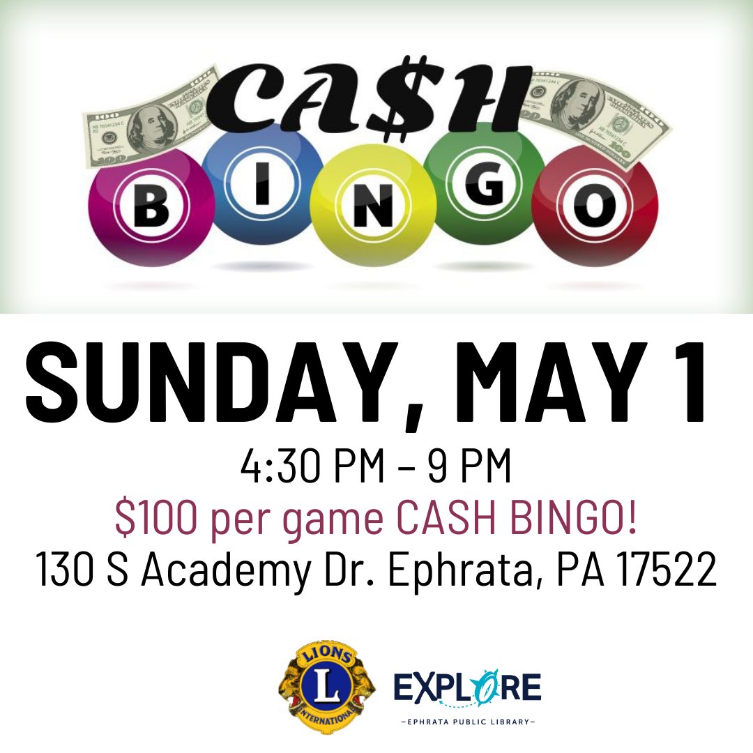 ALL Proceeds go to Pioneer Fire Company, Lincoln Fire Company, Ephrata Ambulance Assoc., Ephrata Area Social Services and Ephrata Library