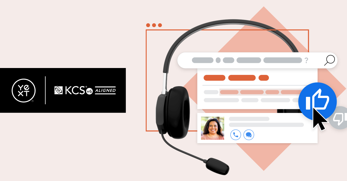 🏆 We're proud to share our <a href="/KCSAcademy/">Visit our new name @KCSinAction!</a> v6 Aligned designation for Yext Support Answers technology!

This designation is granted to companies that offer customer support tools aligning with KCS® v6 best practices. yex.tt/3uWOACI