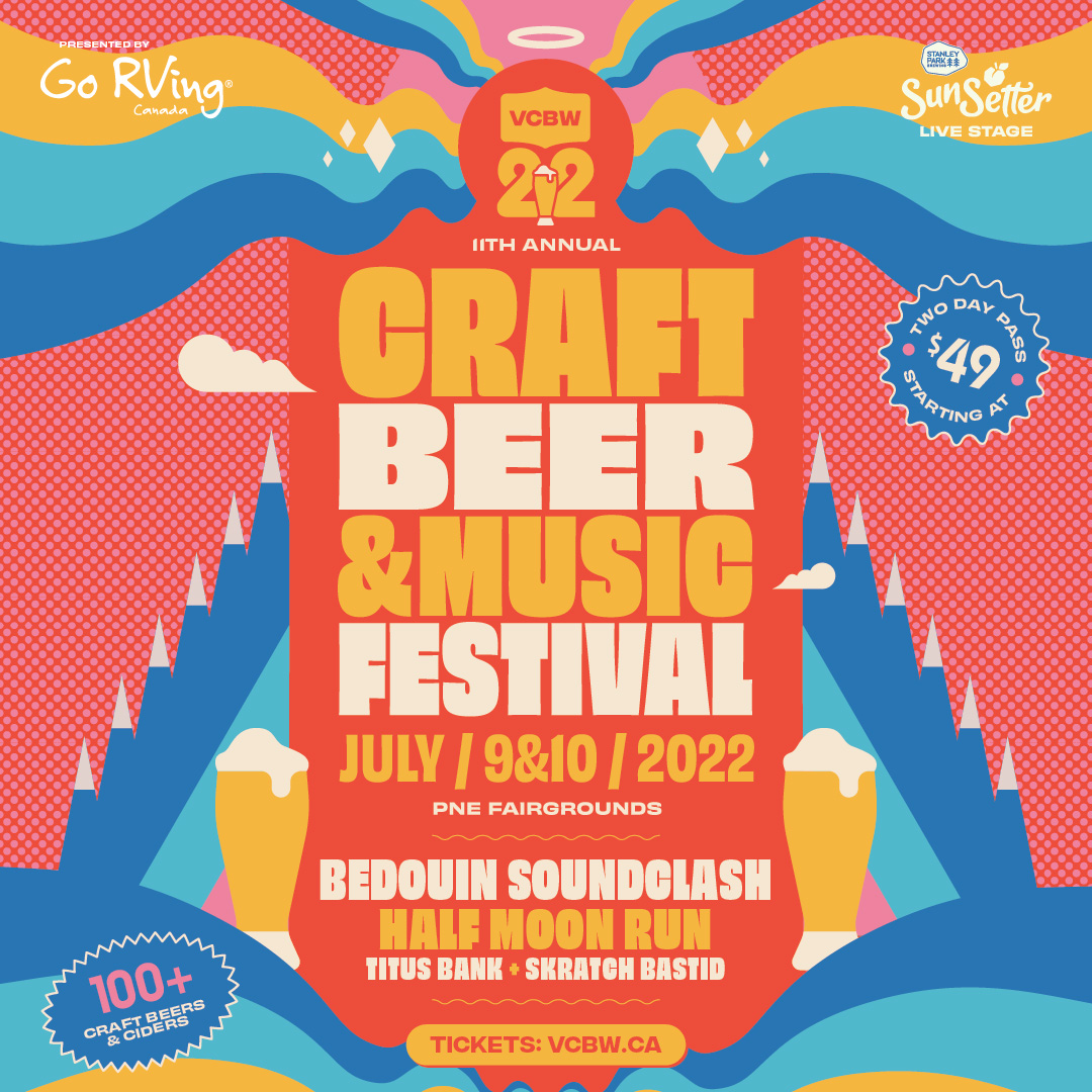 VCBW: Craft Beer &amp; Music Festival is back July 9th &amp; 10th at The PNE! Featuring 100+ craft beers and ciders and 4 special musical guests. Pre-sale starts May 3rd, head to our website and sign up today: vcbw.ca 🍺🎵🌞