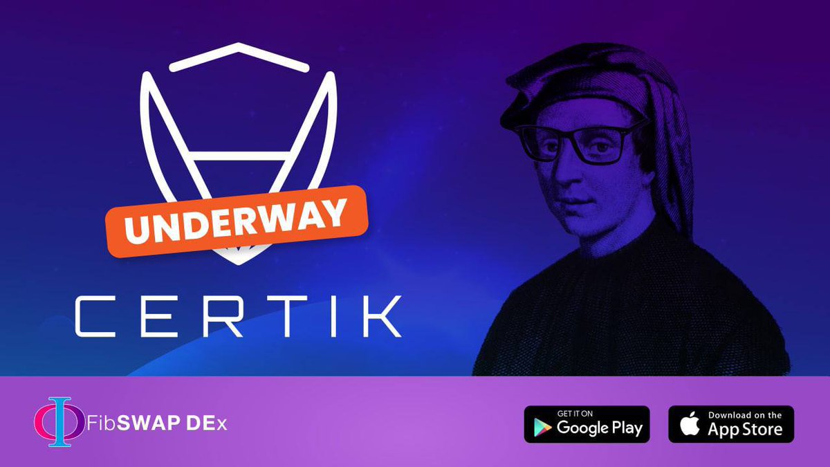 A CERTIK Audit for #Fibswap is underway!

Once allocated to their team, the results will be live on their skynet platform here 👉🏻 certik.com/projects/fibsw… where you can track as the audit progresses 

#Fibo #Certik #CrossChain