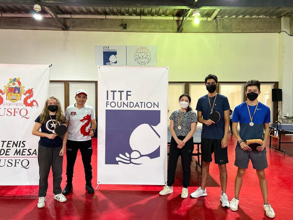 ittffoundation's tweet photo. #PeaceOnTheTable in Quito 🇪🇨🏓
WTTD Promoter @USFQtenisdemesa hosted a tournament to unite club leaders and players in the province.
#WorldTableTennisDay #TableTennis @ITTFAmericas https://t.co/m2sdSTfNNy