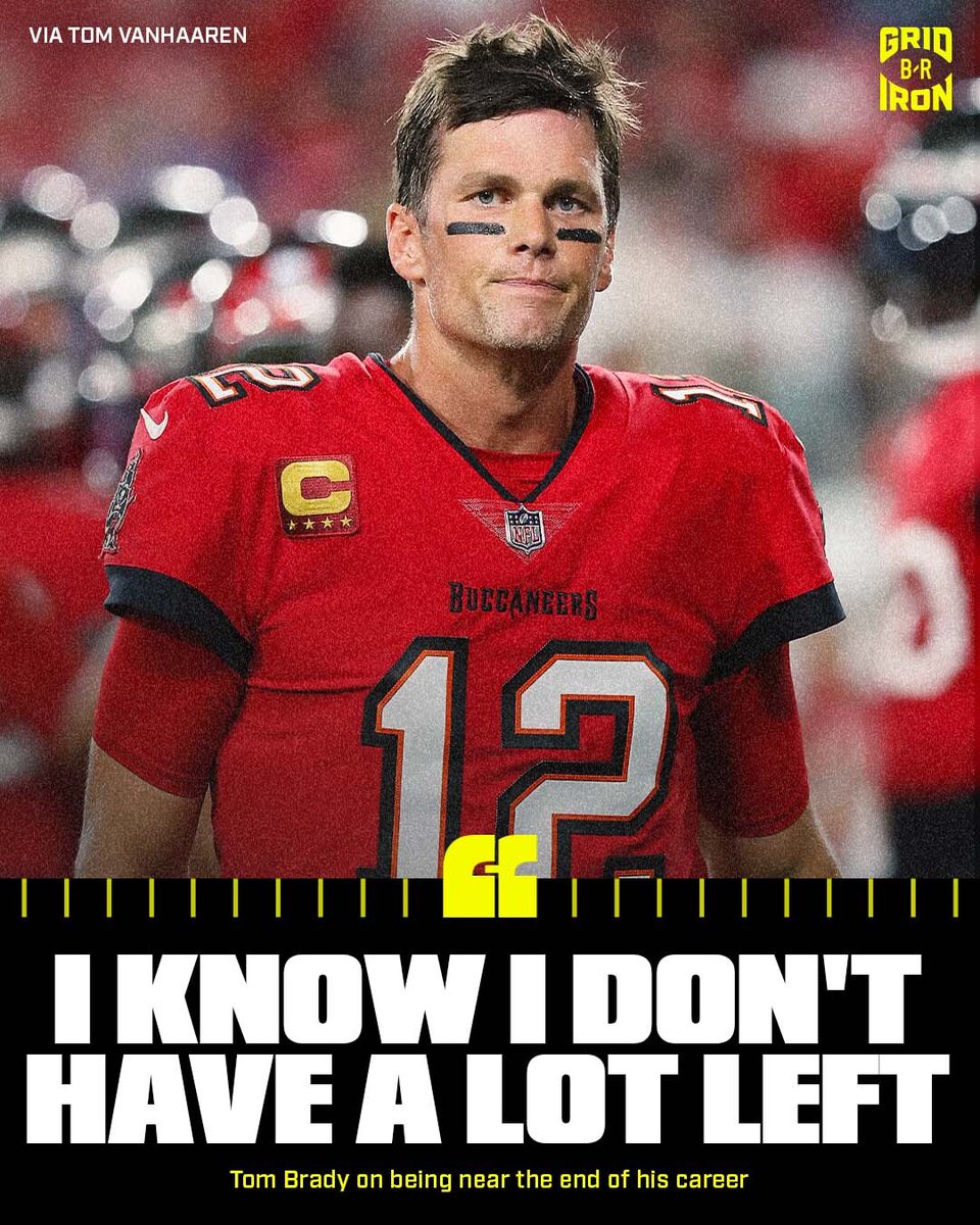 brgridiron's tweet photo. TB12 knows the end is near https://t.co/0wIRZdLxVz