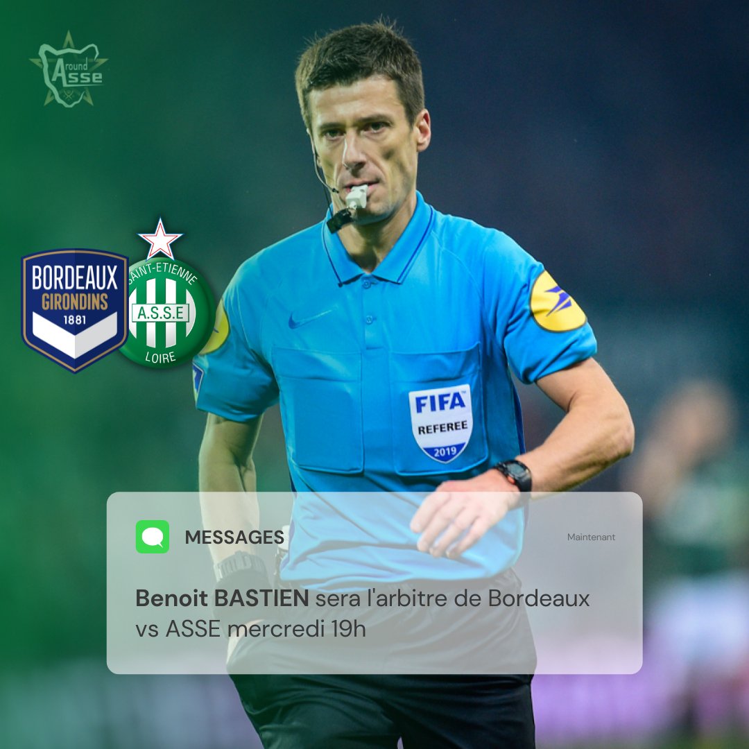 Around_Asse's tweet photo. Girondins de Bordeaux – AS Saint-Etienne (mercredi, 19h00)
Arbitre principal : Benoît BASTIEN
Arbitres assistants : Hicham ZAKRANI et Aurélien BERTHOMIEU
4e arbitre : Mathieu VERNICE
Arbitres assistants vidéo : Karim ABED et William LAVIS
#ASSE #TeamASSE #FCBGASSE https://t.co/uBsFx2ROGQ