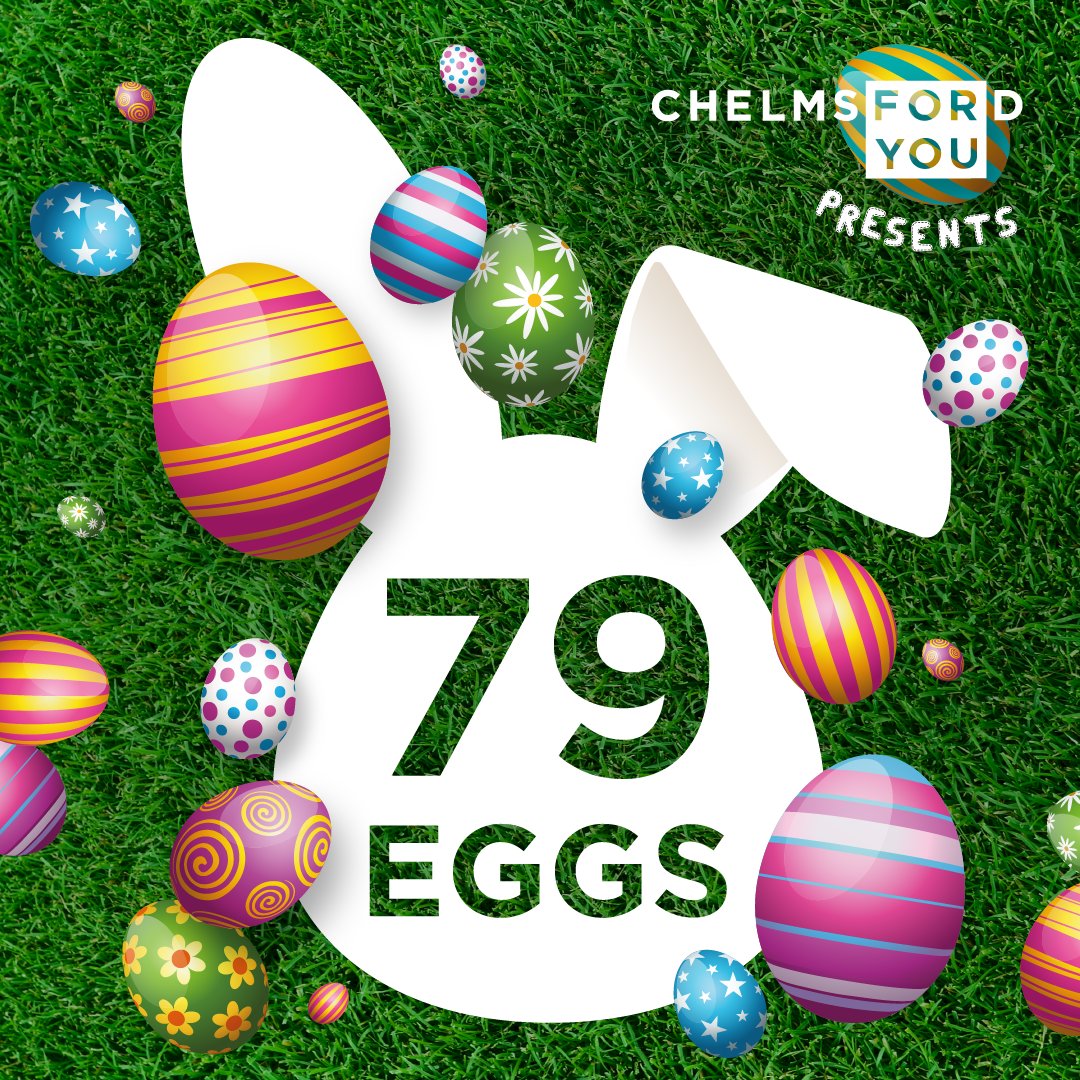 We’d like to say a HUGE thank you to everyone who took part in this year’s Chelmsford Easter Egg Hunt 🐣 We can now reveal that there were 79 eggs hidden in total… The Easter Bunny is busy selecting winners at random and will be notifying them by email asap 🐇