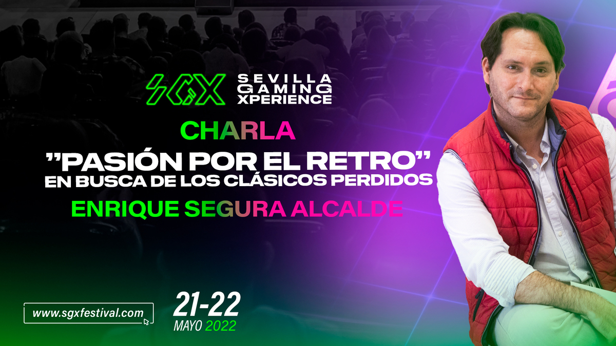 👾👾👾 ¿Quieres revivir la era dorada de los videojuegos arcade? 👾👾👾

No te pierdas, en exlcusiva, la charla 'Pasión por el retro: en busca de los clásicos perdidos' de <a href="/enriquesegura78/">Enrique Segura Alcalde</a> 

🎮 #sevillagamingxperience
💻 sgxfestival.com
📅 21-22 de mayo
🚀 <a href="/fibesevilla/">Fibes Sevilla</a>