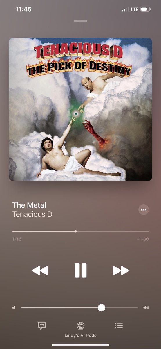 When this musical genius comes up in my Apple Music radio station. <a href="/jackblack/">Jack Black</a> thank you for <a href="/tenaciousd/">Tenacious D</a> I forgot how good this album sounds