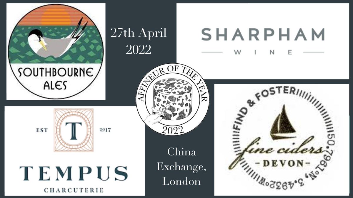 We can't wait for the Affineur Of The Year Finals: not least because of the amazing artisan producers with thirst quenching drinks and charcuterie. 
Tickets: hubs.la/Q018lzzz0
@southbourneales @SharphamWines <a href="/FoodsTempus/">Tempus Charcuterie</a> <a href="/QuickesCheese/">Quicke's</a>
#affineuroftheyear #perfectpairings