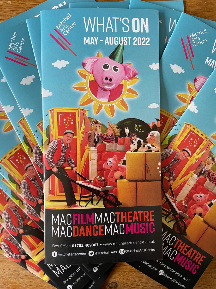 Mitchell_Arts's tweet photo. Our NEW WHAT’S ON GUIDE is out now!!!!! Featuring details of shows, theatre productions, films and special events from now until end of August!!!!
Pop in and collect one or DM us and we can post to you!
https://t.co/HSgzDAsw5Y or visit our social media pages! #VisitMAC https://t.co/ksodjrLWpK