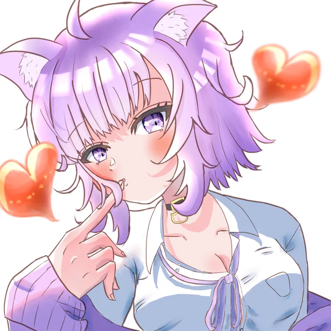 でけた～^^「ころさんちゅーしよ?」って感じで描きました!!おかころ大好きでてぇてぇイラスト描きたいけどまだ二人描く余裕がない精進せねば(;_;)#絵かゆ 