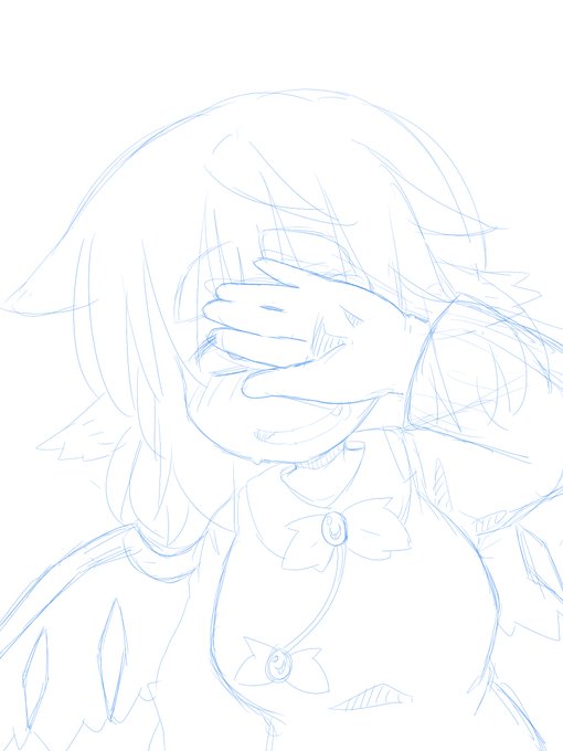 #このタグを見た人はラフ画とその完成絵を見せる
みすちー! 