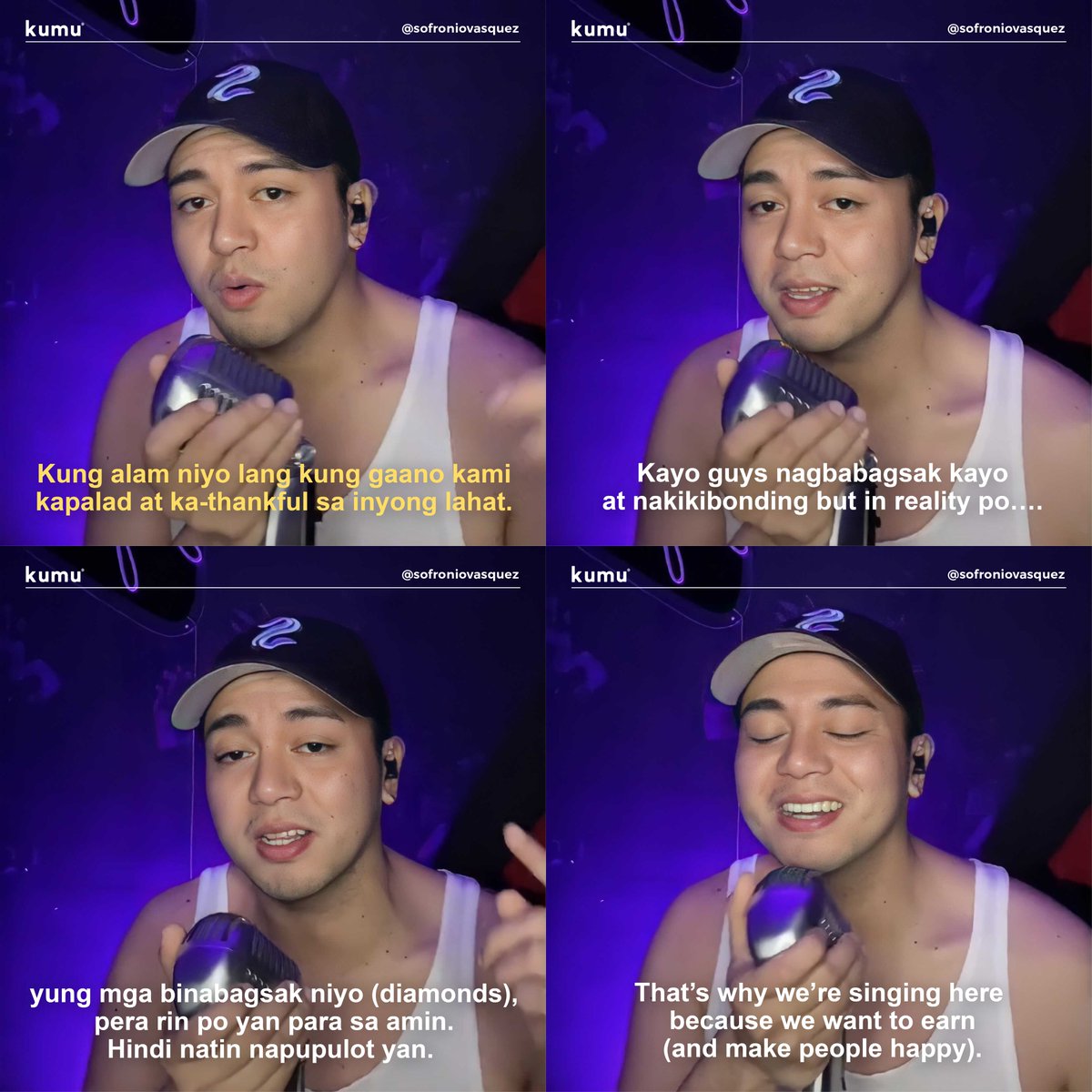 kumuPH's tweet photo. Some people stream to hang out and meet new friends, and some do it to put food on their tables and support their families. Saan ka man nabibilang dito, you surely have a place here on kumu. Yakap fam!

Can we get encouraging words for our streamers?😊
https://t.co/ENwH6ZJMmJ https://t.co/dLpWz4r3ku