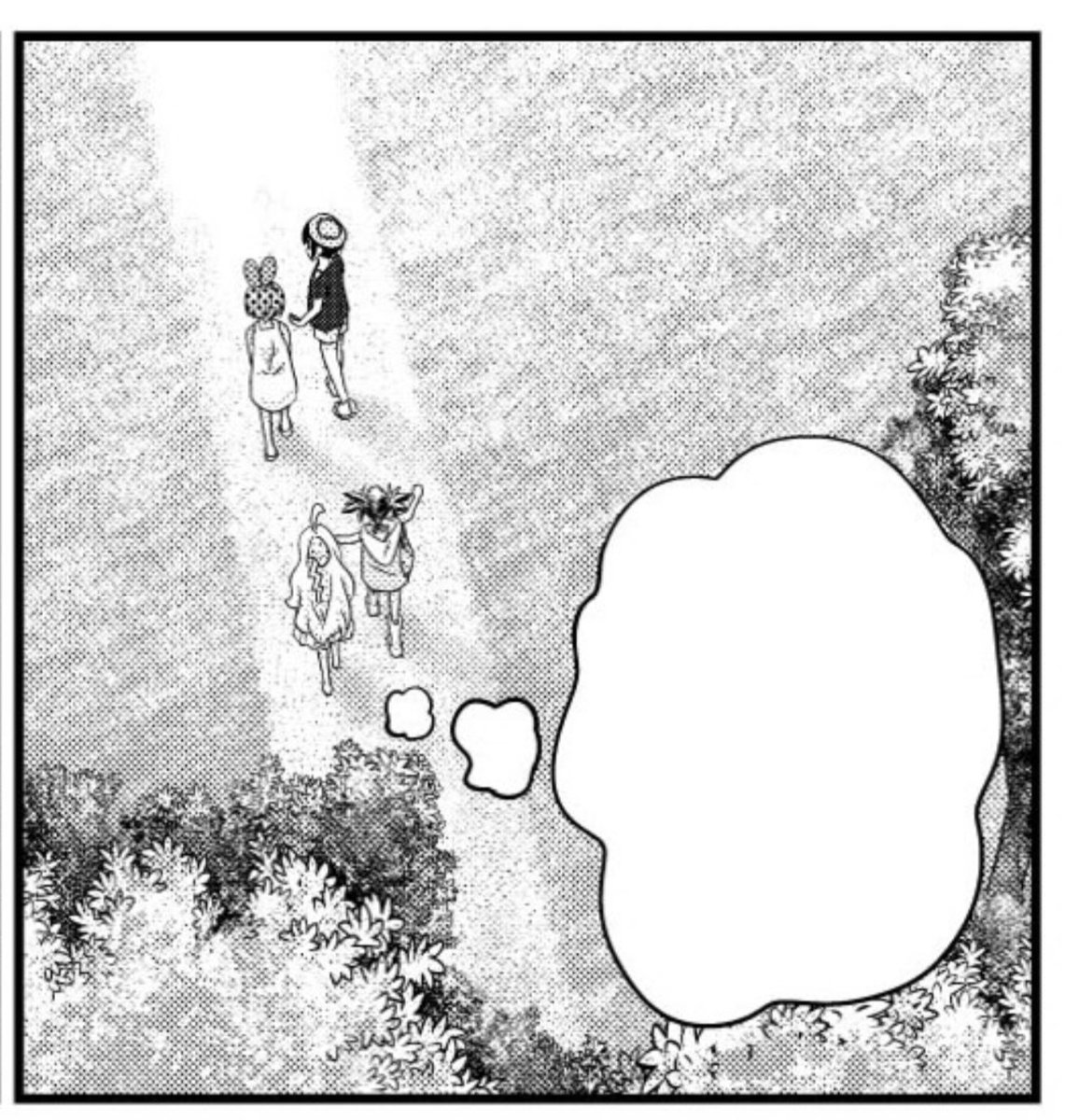 コミックヘヴン今号の『ぱち⭐︎』の背景描いたとこで気に入ってるとこ。
木は枝葉ブラシで黒で影入れた後軽く削るとそれっぽい。(h 