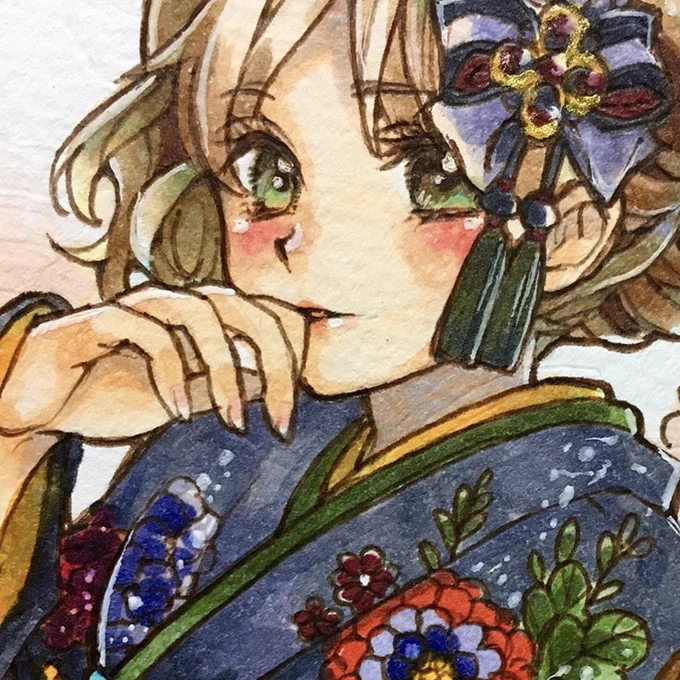 おてて アナログver.  #おてて見せて #コピック #創作 #繋がらなくていいから俺の描く手を見てくれ #このタグを見た人は自分の絵柄の手部分を見せる