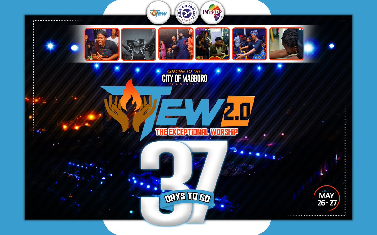 TEW2020's tweet photo. 37 days to go!
Don't miss #TEW
#MondayMotivation #worship https://t.co/47YVCI3Zn1