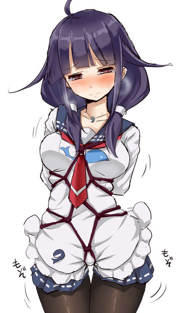 WhaleyTender's tweet image. "Admiral... are these ropes really necessary? 

You have yet to tell me what they are for and they're getting really tight in certain areas..."