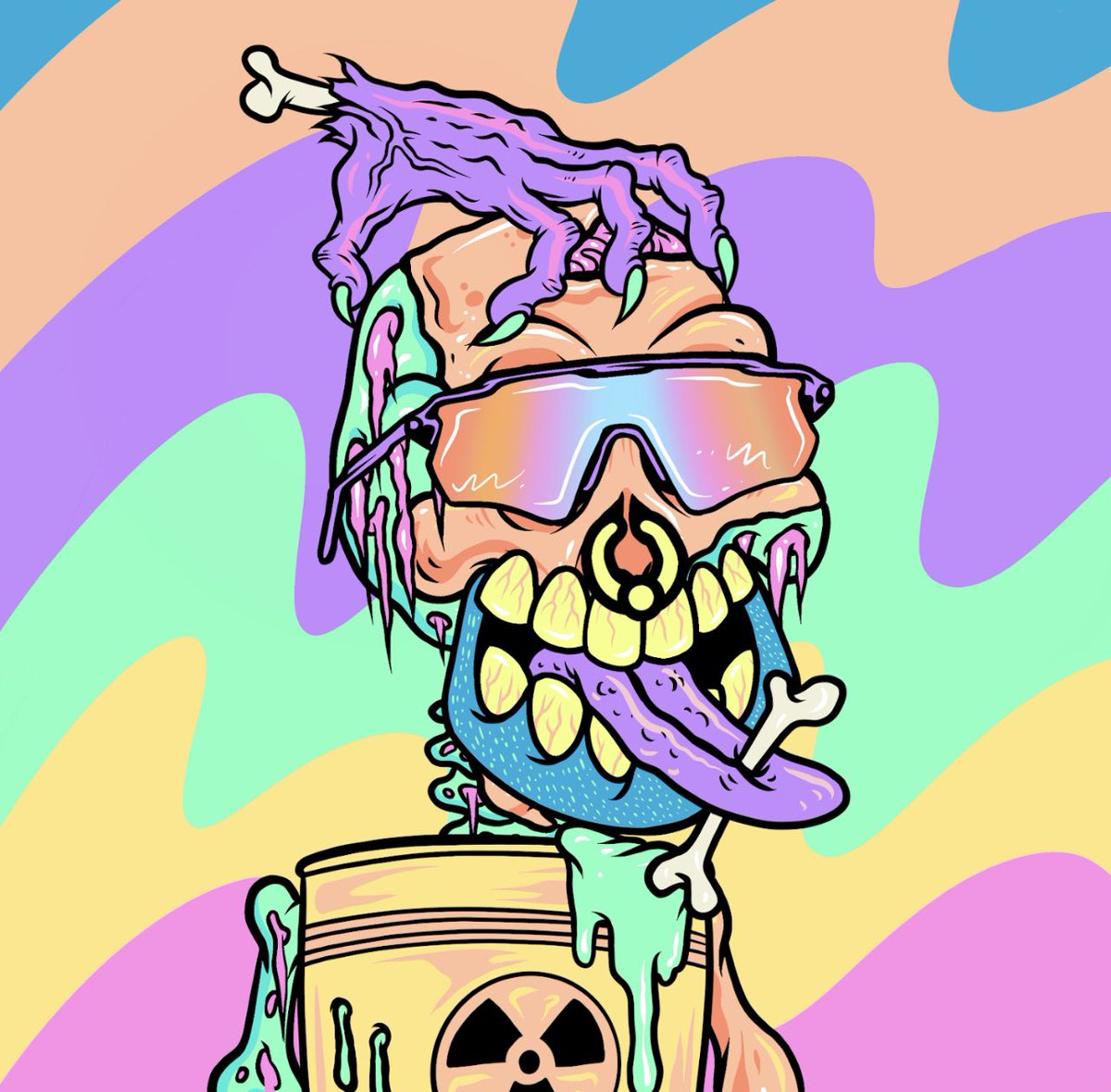 Loving this work from <a href="/ToxicSkullsClub/">Toxic Skulls Club</a> 🤷🏽‍♂️