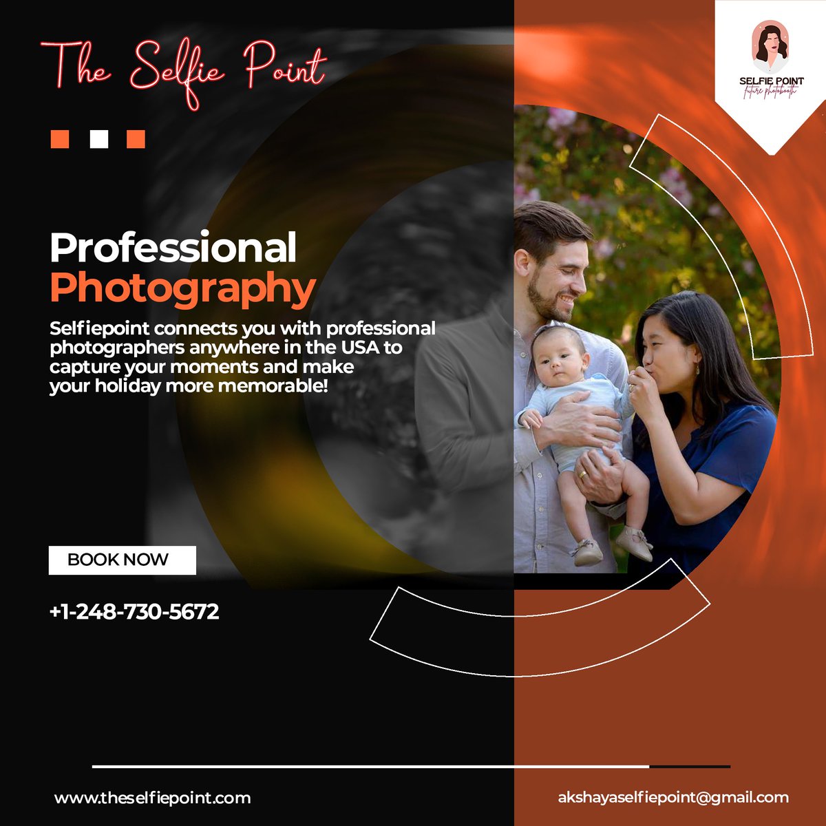 selfie_point's tweet photo. Selfiepoint connects you with professional photographers anywhere in the USA to capture your moments and make your holiday more memorable!
.
.
Feel free to get in touch with us: https://t.co/i6E2uupqiK
Call us: +1 248-730-5672
.
.
#hashtagprinting  #photooftheday #photowedding https://t.co/6MRXKg94VA