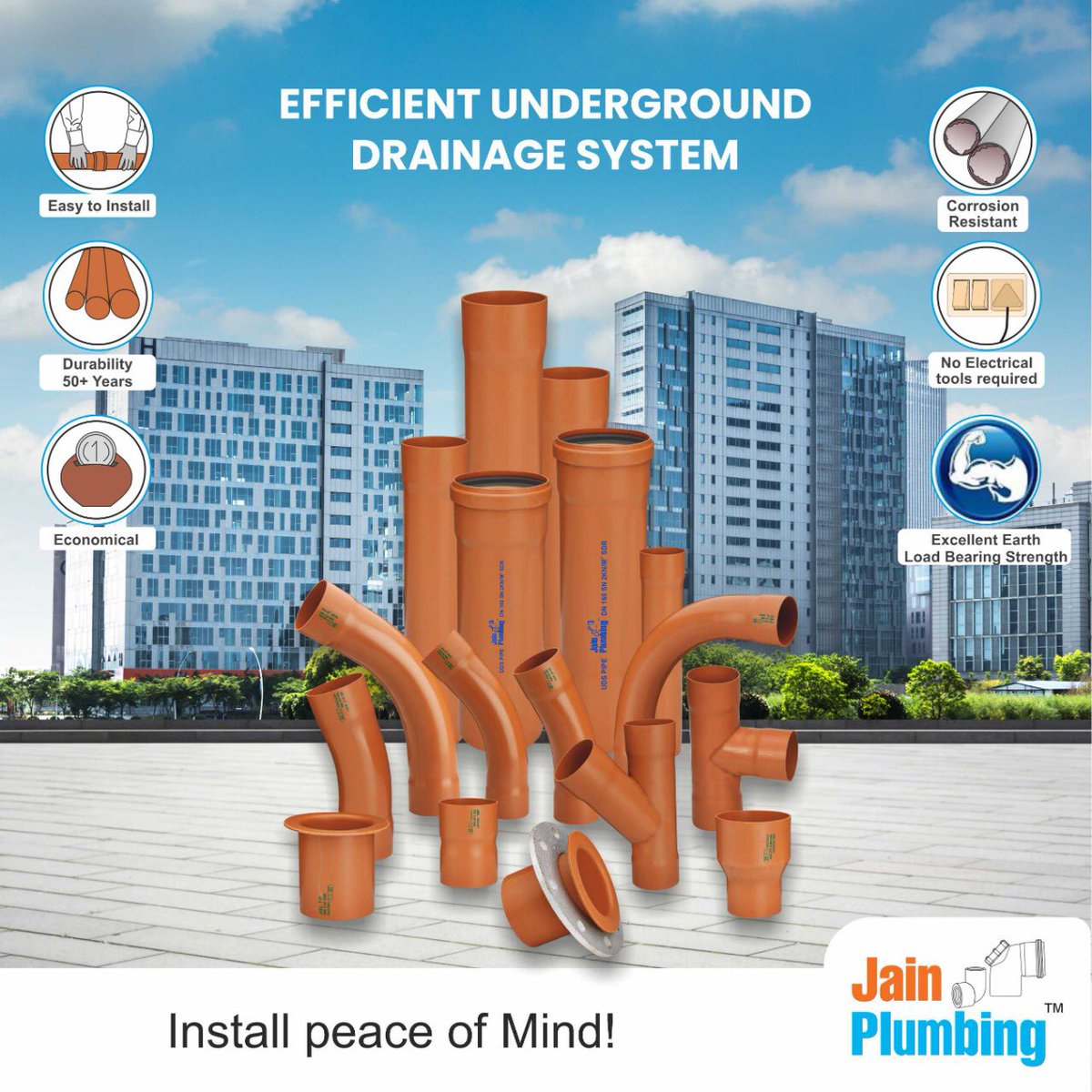 JainPlumbing's tweet photo. Get the most efficient underground drainage system by @jainplumbing and get unlimited benefits.

#JainPlumbing #Plumber #Plumbing101 #Piping #PlumbingSystem #Plumbing #PlumbingLife #PlumbingServices #InstallPeaceOfMind #JainPipes #Water #swrpipe #sewarage #sewage #PlumbingPipe https://t.co/i5gvfXvO0c
