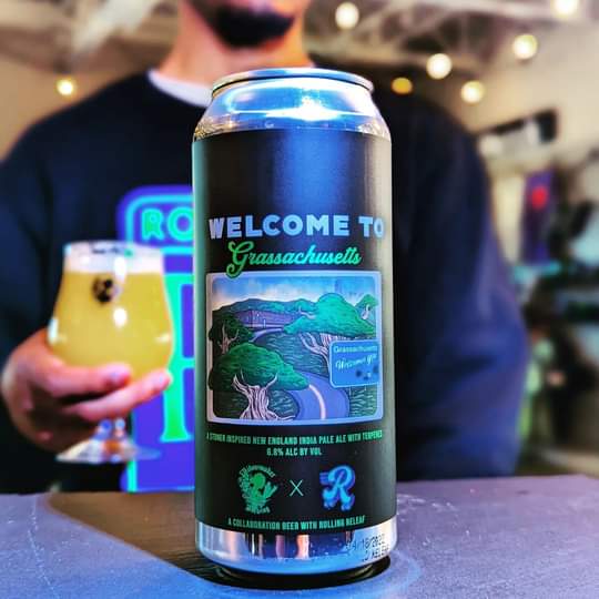 Dropping this Wednesday on 4/20!!!! Welcome To Grassachusetts, a New England IPA infused with Terpenes!!!! This collaboration has been years in the making and I wanna give a big shout out to the team at @WidowmakerBrew for bringing it all together.

#RollingReleaf #CraftBeer