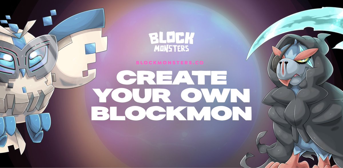 Block_Monsters's tweet image. Create your Blockmon! 🎨

It&apos;s time for a new creation contest! How to participate?

- Comment your creation
- Retweet this Tweet
- Follow @Block_Monsters 

Copying creations = Disqualification! ⚠️ 
If your Blockmon gets selected you will win a nice bag of $MNSTRS! #BlockMonsters