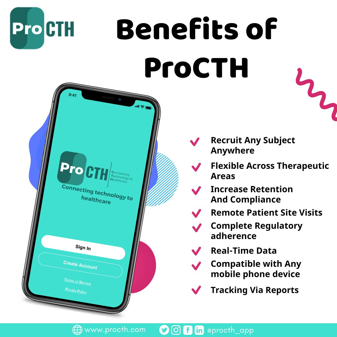 procth_app's tweet image. ProCTH Mobile App has several benefits of which we have listed some of them above!! 

#patientengagement #eICF #virtualclinicaltrial #mobileapplication #ios #android #healthcare #healthcareapplication #virtualhealth #health #hybridclinicaltrials #clinicaltrial #clinicalresearch