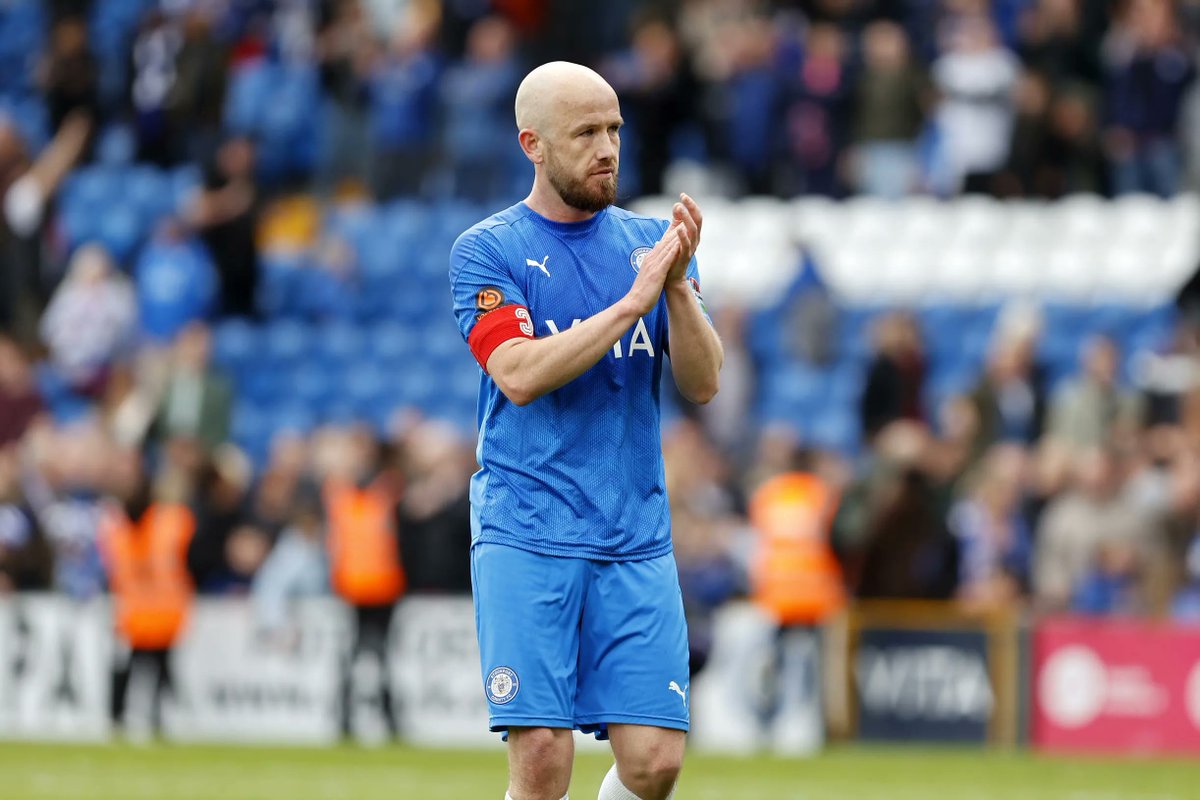 StockportCounty's tweet photo. "I don't know how it's gone in, I think a little beaver must have just come up and nudged it in" 🦫🤣 

This man 💙 How did you celebrate that goal yesterday, County fans?

#StockportCounty https://t.co/NTuW3jEzCH