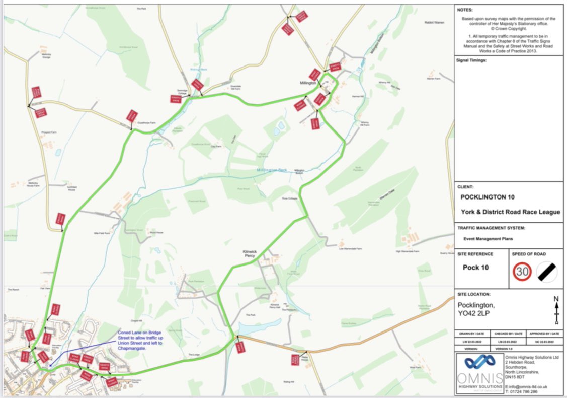 Pock_Runners's tweet image. ⚠️  ROAD CLOSURES ⚠️

York Road Race League will be holding a race on Tues 26 April, closed roads on a rolling basis between 6:55pm &amp;amp; 8:15pm, starting outside Woldgate School 7pm heading towards Millington &amp;amp; back in to Pock via the Mile finish near the Rugby Club Kilnwick Road